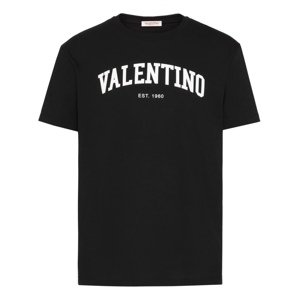 VALENTINO Logo Black tričko Veľkosť: XXL