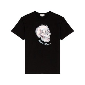 ALEXANDER MCQUEEN Skull Black tričko Veľkosť: M