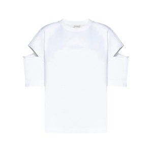ALEXANDER MCQUEEN Cut-Out White tričko Veľkosť: XS