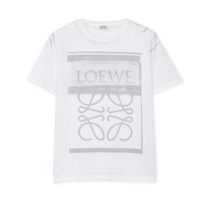 LOEWE Logo Grey White tričko Veľkosť: M