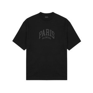 BALENCIAGA Paris Black tričko Veľkosť: L