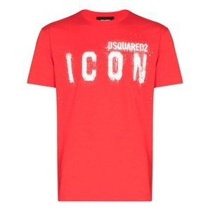 DSQUARED2 Icon Spray Red tričko Veľkosť: XXL