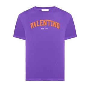 VALENTINO Logo Purple tričko Veľkosť: L