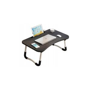 Čierny skladací stôl pre laptop/tablet/knihu