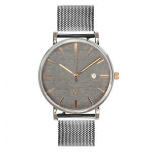 Štýlové pánske hodinky strieborno-sivej farby s kovovým remienkom