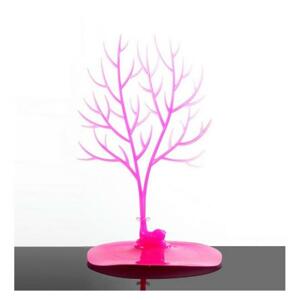 Ružový stojan na šperky v tvare stromu