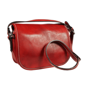 Červená kabelka Floriano Rosso z Talianska