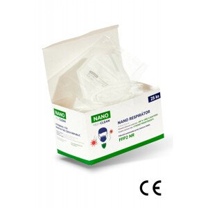 25x FFP2 respirátor NANO MED.CLEAN - barva:B03/biela