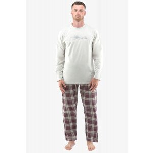 Pánske pyžamo Gina 79133P - barva:GINLxGDCF/manganistan, velikost:M