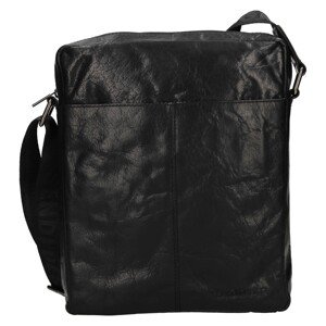 Pánska kožená taška cez rameno SendiDesign Feelixs - čierna