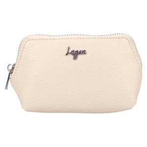 Dámska kožená peňaženka Lagen Leaura - krémová