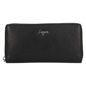 Dámska kožená peňaženka Lagen Saxana - čierna