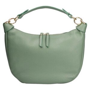 Dámska kožená kabelka Italia Enet - zelená