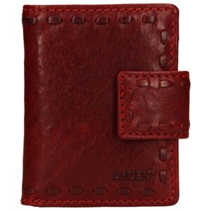 Dámska kožená peňaženka Lagen Luren - červená