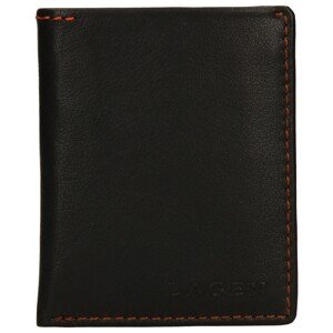 Pánska kožená slim peňaženka Lagen Revo - hnedá