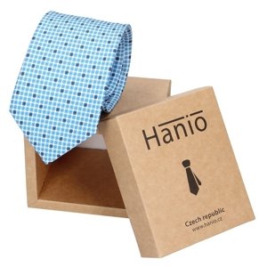 Pánska hodvábna kravata Hanio Adam - modrá