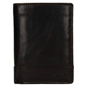 Pánska kožená peňaženka Lagen Thoress - tmavo hnedá