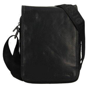 Pánska kožená taška cez rameno SendiDesign Tomes - čierna