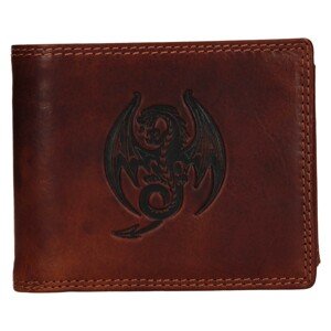 Pánska kožená peňaženka SendiDesign Dragon - hnedá