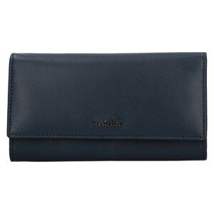 Dámska kožená peňaženka Lagen Carlass - tmavo modrá