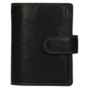 Pánska kožená peňaženka SendiDesign Klonnt - čierna