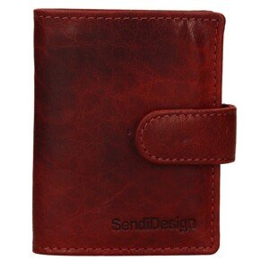 Pánska kožená peňaženka SendiDesign Klonnt - červená