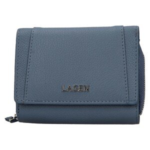 Dámska kožená peňaženka Lagen Viola - modrá
