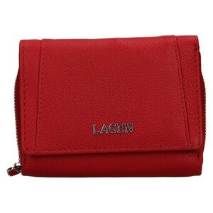 Dámska kožená peňaženka Lagen Liana - červená