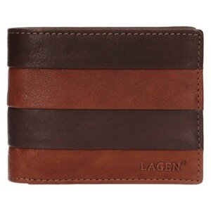Pánska kožená peňaženka Lagen Kubba - hnedá