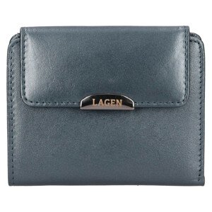 Malá dámska kožená peňaženka Lagen Jirela - šedá