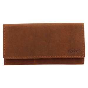 Dámska kožená peňaženka Lagen Tilana - hnedá