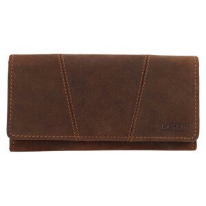 Dámska kožená peňaženka Lagen Virag - hnedá