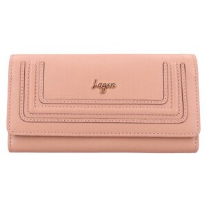 Dámska kožená peňaženka Lagen Malie - ružová