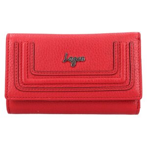 Malá dámska kožená peňaženka Lagen Mika - červená