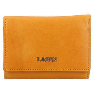 Dámska kožená peňaženka Lagen Kajte - žltá