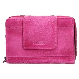 Dámska kožená peňaženka Lagen Agáta - ružová