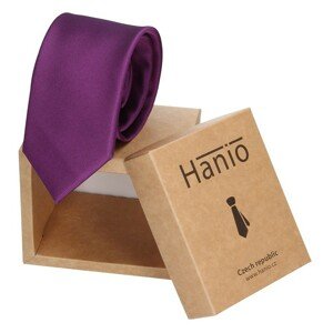 Pánska hodvábna kravata Hanio Jacob - fialová