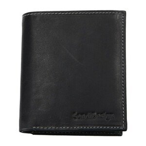 Pánska kožená peňaženka SendiDesign 5758 (P) VT - čierna