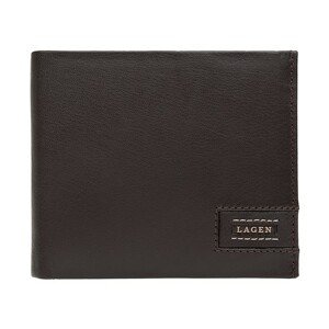Pánska kožená peňaženka Lagen Amadus - čierno-béžová