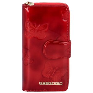 Dámska kožená peňaženka červená - Gregorio Cecellia