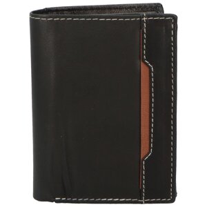 Pánska kožená peňaženka čierno/hnedá - Diviley Farrons