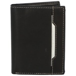 Pánska kožená peňaženka čierno/biela - Diviley Farrons