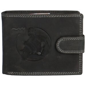 Pánska kožená peňaženka čierna - Delami Aroga Vodnář
