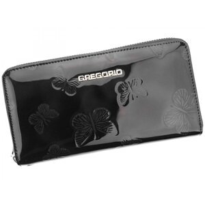 Dámska kožená púzdrová peňaženka čierna - Gregorio Mallvina