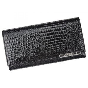 Dámska kožená peňaženka čierna - Gregorio Nicolleta