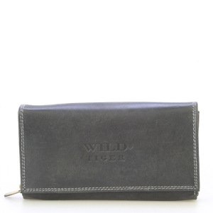 Dámska kožená peňaženka čierna - WILD Haemon
