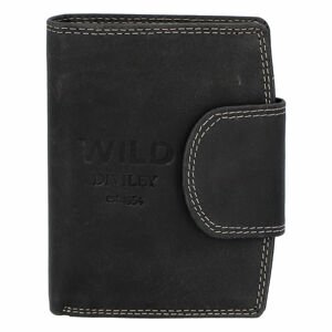 Pánska kožená peňaženka čierna - WILD Soul
