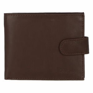 Pánska kožená hnedá peňaženka - Delami 9371