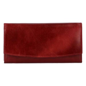 Dámska kožená peňaženka tmavo červená - Tomas Suave
