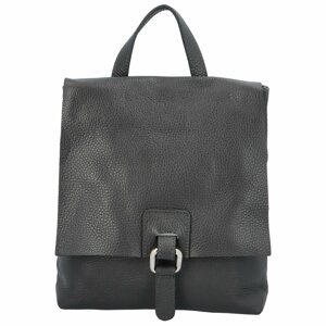 Dámsky kožený batôžtek kabelka tmavosivý - ItalY Francesco Small